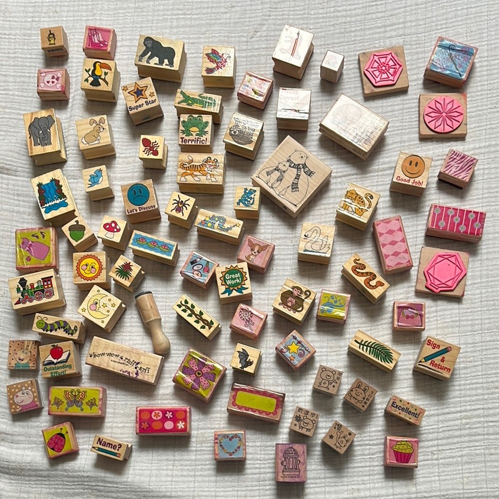 Any 10 Wooden Rubber Stamps to choose among a huge -and still growing- selection